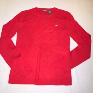 Polo Ralph Lauren jeans red knit long sleeve sweater size medium